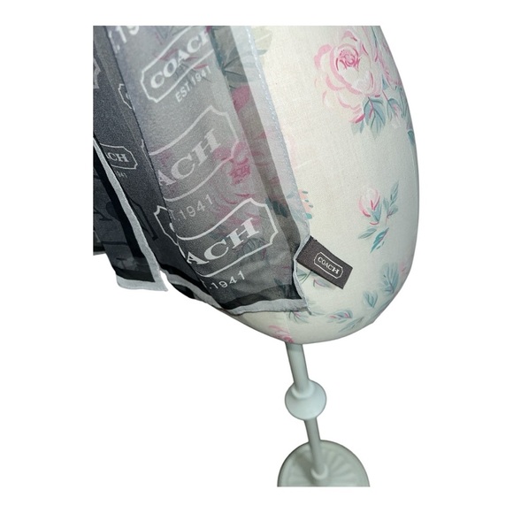 Rare Vintage Coach Silk Scarf 🧣 11” X 60” Ombre - Picture 7 of 8